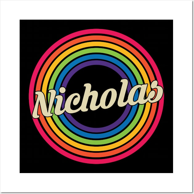 Nicholas - Retro Rainbow Style Wall Art by MaydenArt